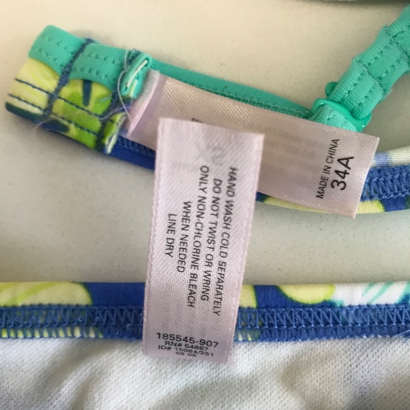 Victoria’s Secret Women’s 2 pc Bikini Swimsuit 34A Top & XS Bottom Floral NWOT - Picture 5 of 6